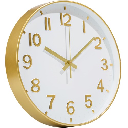 Gold wall clock inch - clock,,