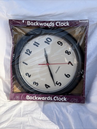Backwards clock accoutrements - backwards,